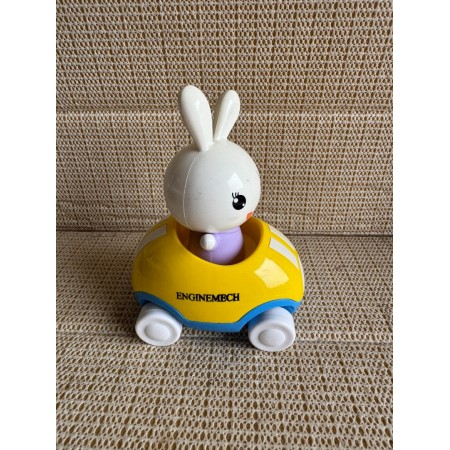 ENGINEMECH Adventures Little Buggy Vehicle Preschool Toy for Ages 3 and Up (Rabbit in Helicopter)